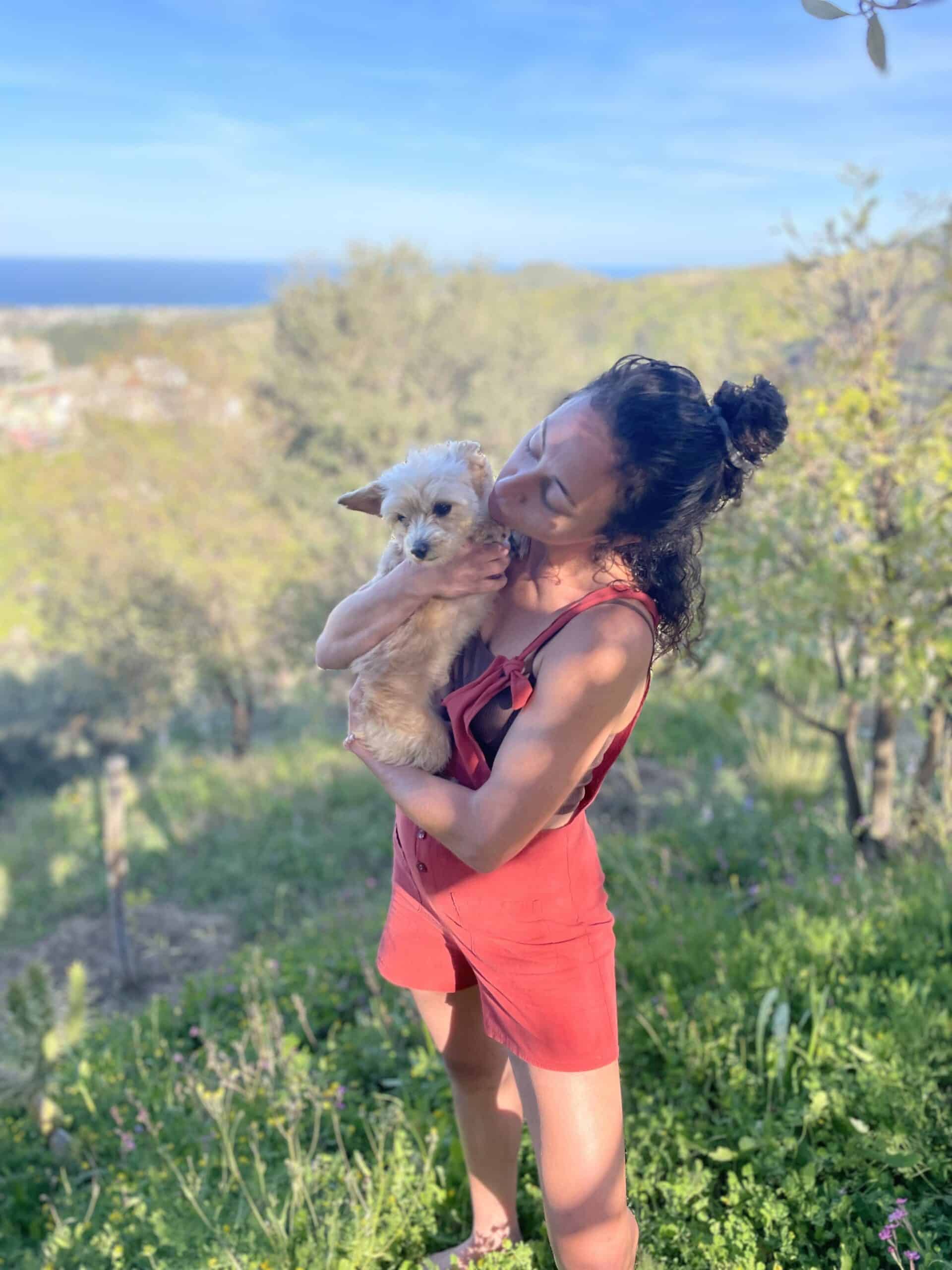 Sheila and I enjoying the mountain view in South Italy 