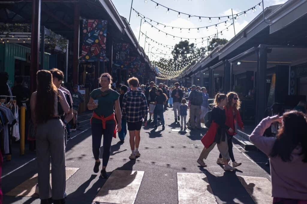 backpacking in australia: a view of the queen victoria market