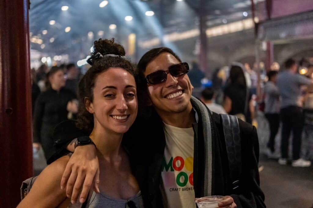 Backpacking in Selina Australia: Me and my friend Jorge in the Queen Victoria Market